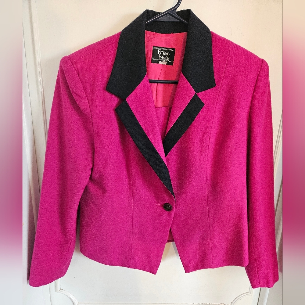 Vintage Fitting Image Wool Blazer